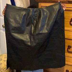Black leather skirt Not Real